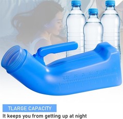 Urinal Bottle Male Urinals Portable Urine Bottle with Screw Lid 1200 ml
