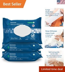 288 Gentle pH Balanced Washcloth Wipes – No-Rinse Formula for All Skin Types