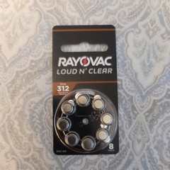 Rayovac Sz 312 Hearing Aid Batteries 80 Pack Loud N Clear 312LC-8A Exp Oct 2027