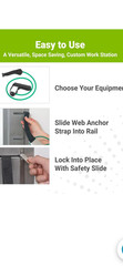 Web Slide Single Rail, Stainless Steel – For Warm-ups Cross Fit Physical Therapy