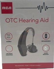 Both RCA OTC Hearing Aid -Rechargeable – Right And Left Ear, 15-Hour Battery