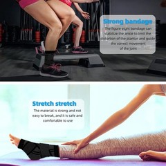 Ankle Support Brace Compression Sleeve Plantar Fasciitis Pain Relief Foot Wrap