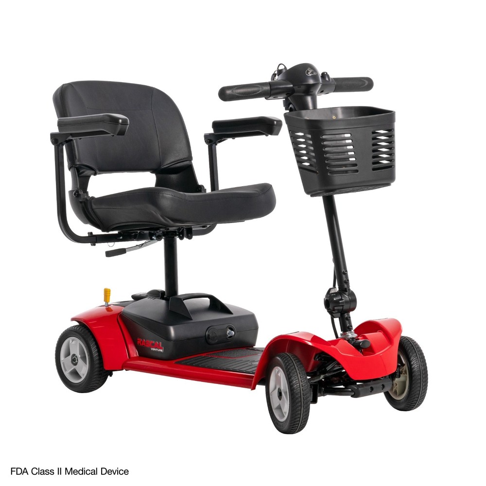 Rascal Venture 4-Wheel Travel Scooter, Lightweight & Durable, Easy Disassembly