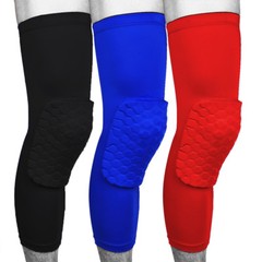 Men Youth Pad Honeycomb Leg Support Knee Sleeve Braces Sports Support Basketball