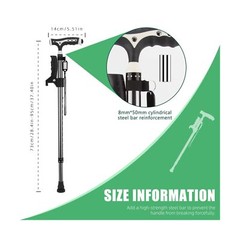 Hold 440 Lbs Walking Cane for Men & Women Aluminum Alloy Lightweight Height A…