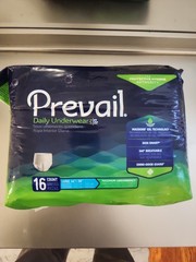 Prevail Super Plus Underwear Large, 45 – 58in – 16 Count