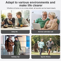 Hearing Aid for Seniors, Invisible Digital Hearing Amplifier to Assist Hearing
