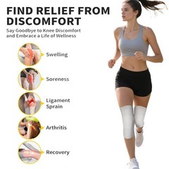 1 Pair Bamboo Charcoal Knee Sleeve – Brace 77-198 Pound, Gray