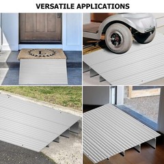 Threshold Ramp 1″/2″/3″/4″/5″ Aluminum Door Ramp Capacity 700 lbs Wheelchair