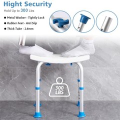FSA/HSA Eligible Shower Chair for Inside Shower, Basic Rectangular Shower Stool