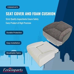 Front Driver Side Bottom Cloth Seat Cover and Foam Seat Cover with Foam Cushion