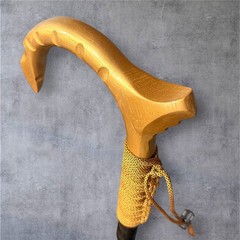 Black Gold Walking Cane Palm Rest Teardrop Shark Teeth Masters USA LuxCane AA2