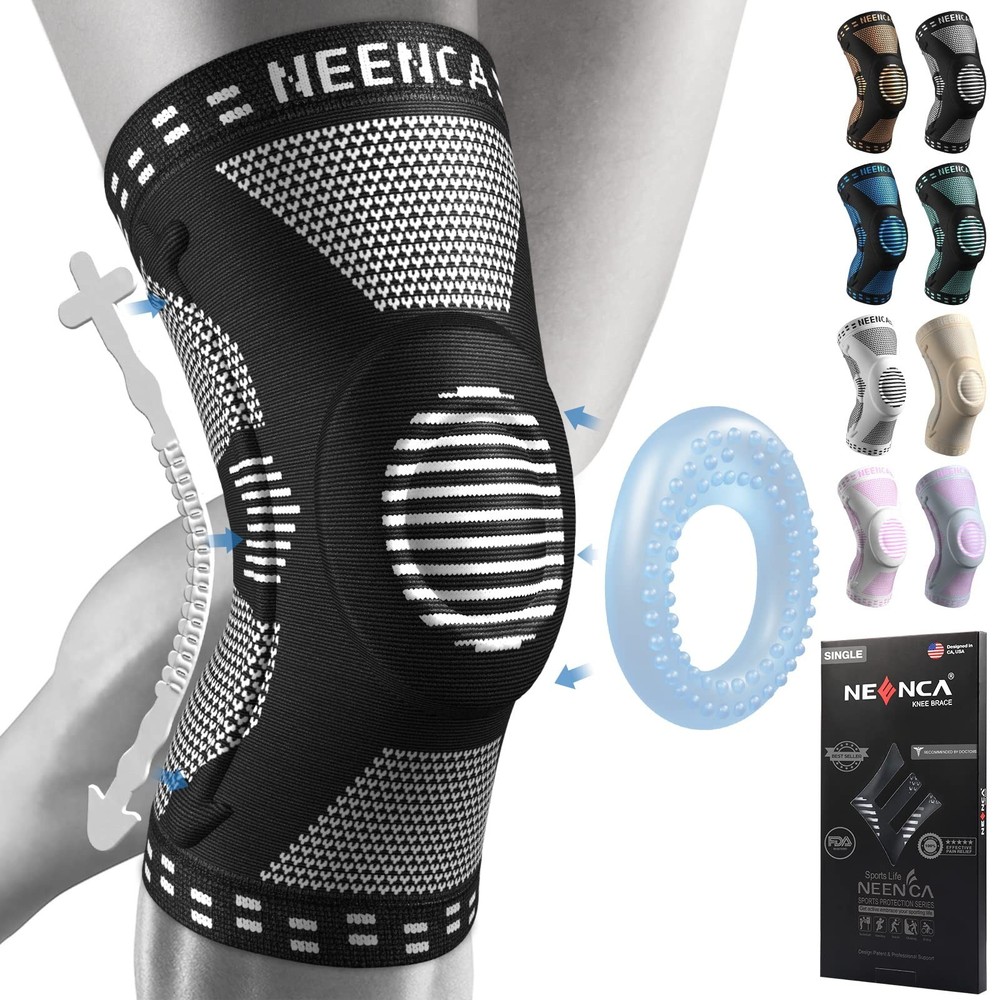 NEENCA Professional Knee Brace – Black, XXX-Large (HX051)