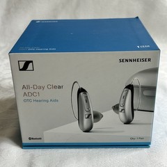 Sennheiser All Day Clear OTC Hearing Aids Set Rechargeable Bluetooth + Extras