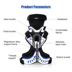 Adjustable Cervical Thoracic Orthosis Head Chest Neck Fixed Brace CTO Brace