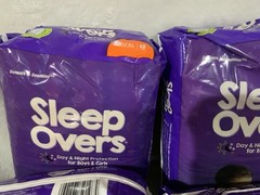 4 Packs Sleep Overs Day & Nite Protection for Boys & Girls Size L-XL Sealed