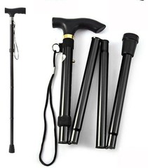Cane Walking Stick Adjustable Folding walking Aluminum Collapsible Travel Hiking