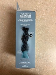 Nufabrx Medicine Infused Leg Compression Sleeve Pain Relief Support Size L Black