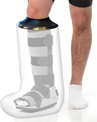 Self-Sealing Waterproof Shower Protector for Adult Lower Leg – Size: 13.7-17.7″