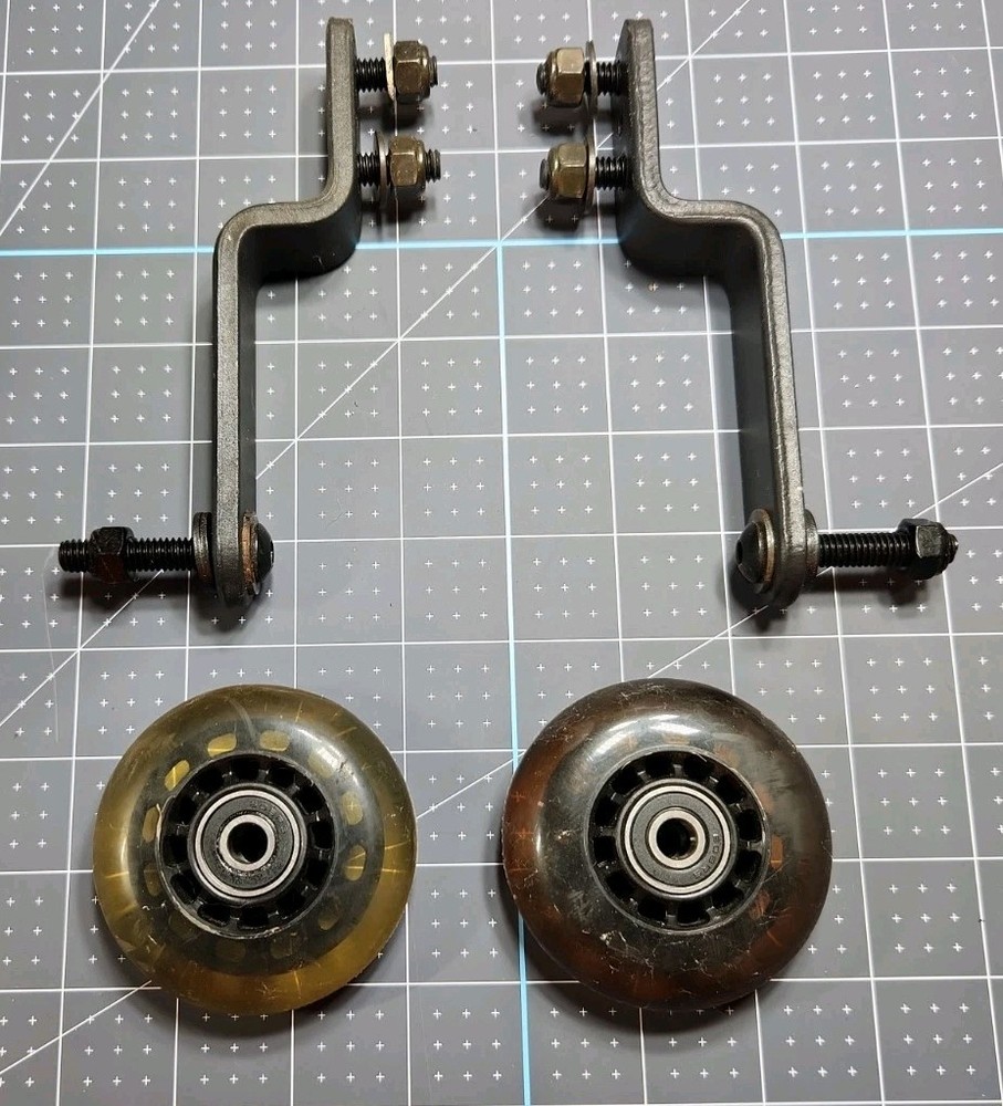Hoveround MPV5 Anti-Tip Wheels Pair Stabilizer Balance Wheels w/ Brackets