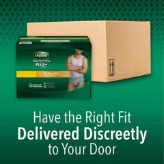 Depend Protection Plus Ultimate Underwear for Men L 88 Count