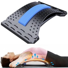 4 Level Back Stretcher Lumbar Support Board Spine Stretch Posture Corrector