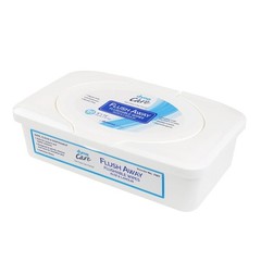 Dynarex Flushable Wipes Adult 9″x13″ Alcohol Free Safe for Sewers – 180 Count