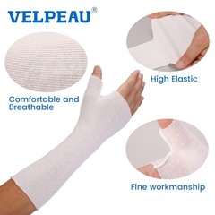 Hand Socks for Splint (Pack of 10), Stockinette Tubing, Thin Breathable Surgical