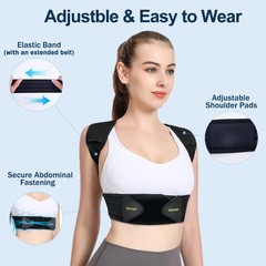 Mercase Posture Corrector for Men and Women,Back Brace for Posture,Anti slouch,H