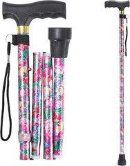 Stylish Pink Adjustable Walking Cane for Enhanced Mobility – Lightweight Design