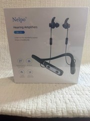 Nelpo BH-S5 Hearing Amplifier Neckband Bluetooth Wired Earbuds HD Noise Cut