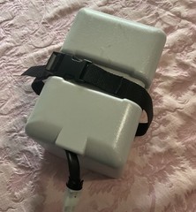Hoveround MVP4 Powerchair Battery Box Cover + Strap (1). OEM