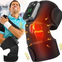 Cordless Red Light Heated Knee Joint Massager Therapy Pain Relief with Vibration