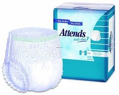 Attends Super Plus Absorbency Underwear Large BG/18 #APP0730 4 PACK