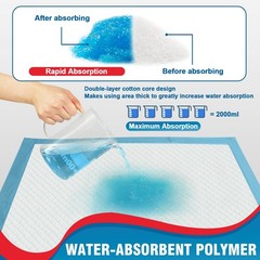 BIGGMED TearResistant Incontinence Bed Pads 40“ x 36“ 130 Gram Heavy Duty 2…