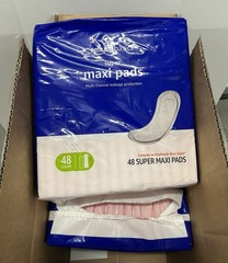 192 Count Super Maxi Pads Incontinence Bladder Super Protection Amazon Basics