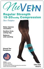 Compression Pantyhose, 15-20 mmHg Support, Women’s Sheer Nylon Hosiery Tights…