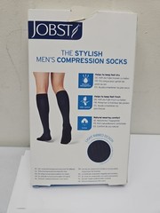 Jobst For Men Ambition Compression Stockings ~ BLACK ~ SIZE 3 ~ 1 PAIR ~ NEW