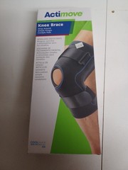 Actimove Knee Brace Wrap Around, Simple Hinges, Condyle Pads XL Black