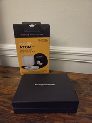 Audien Hearing ATOM One 1 Wireless Rechargeable OTC Hearing Aids Beige Open Box