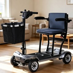 4 Wheel Folding Mobility Scooter Electric Power Wheelchairs Long Range 39.7Lbs