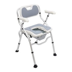 330lb Toilet Chair Bedside Commode w/ Bed Pan 3* EVA Seat Pads Height Adjustable