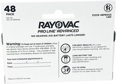 Proline Advanced Hearing Aid Batteries 312 | 48 Count | Longest Lasting & Chi…