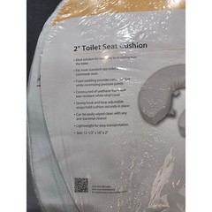 DMI 2 Inch Toilet Seat Cushion White Foam Padded Vinyl Cover 520-1246-1900 NEW