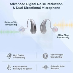 Lexi B2 Rechargeable Bluetooth App Controlled Hearing Device FULL STREAMING