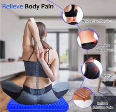 Gel Seat Cushion for Long Sitting Extra Thick Gel Cushion for Wheelchair So…..