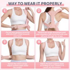 Shoulder Lumbar Lower Back Posture Support Brace Corrector Adjustable Unisex