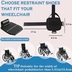 AUSTYLCO Wheelchair Restraint Shoes Prevent The Foot from Falling Off The Foo…