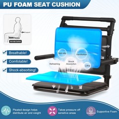 Lightweight Foldable Portable Transport Wheelchair For Adults, Travel Wheelchair