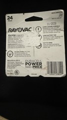 Rayovac Hearing Aid Batteries Size 13 Zinc Air 24 batteries 1.5 V Exp 11/2028
